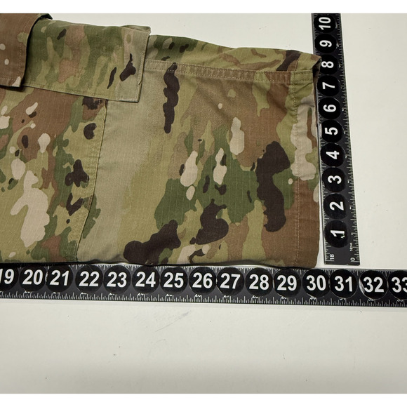 Army Combat‎ Pants Medium Short Green Brown 35x30 OCP Camo Ripstop Insect Guard - Picture 4 of 10